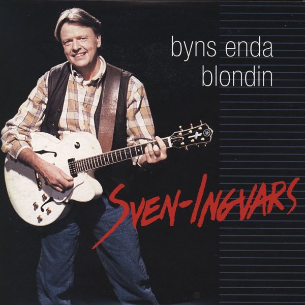 Omslaget Byns enda blondin med Sven Ingvars
